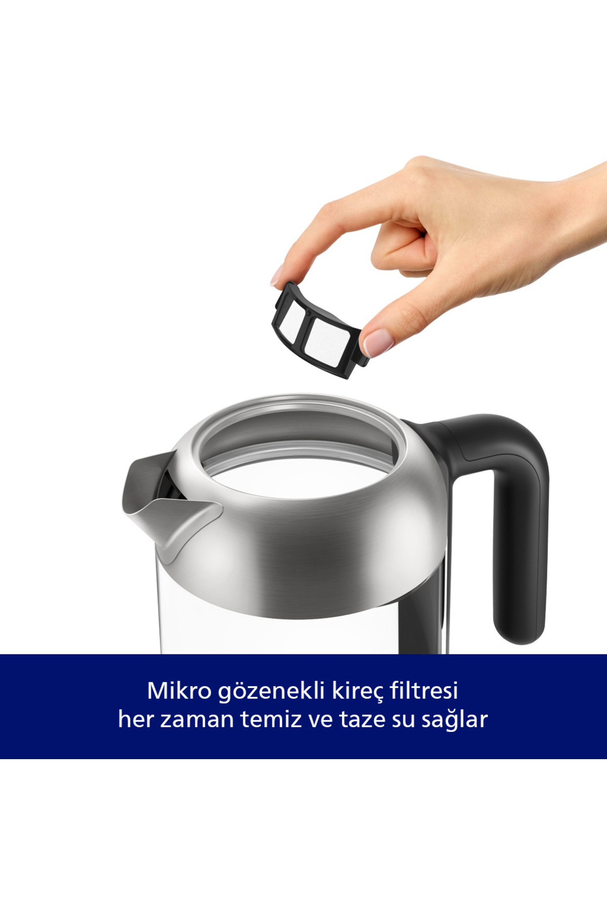 5000 Serisi, 2200W, Cam Su Isıtıcı, Otomatik Kapanma Özelliği, HD