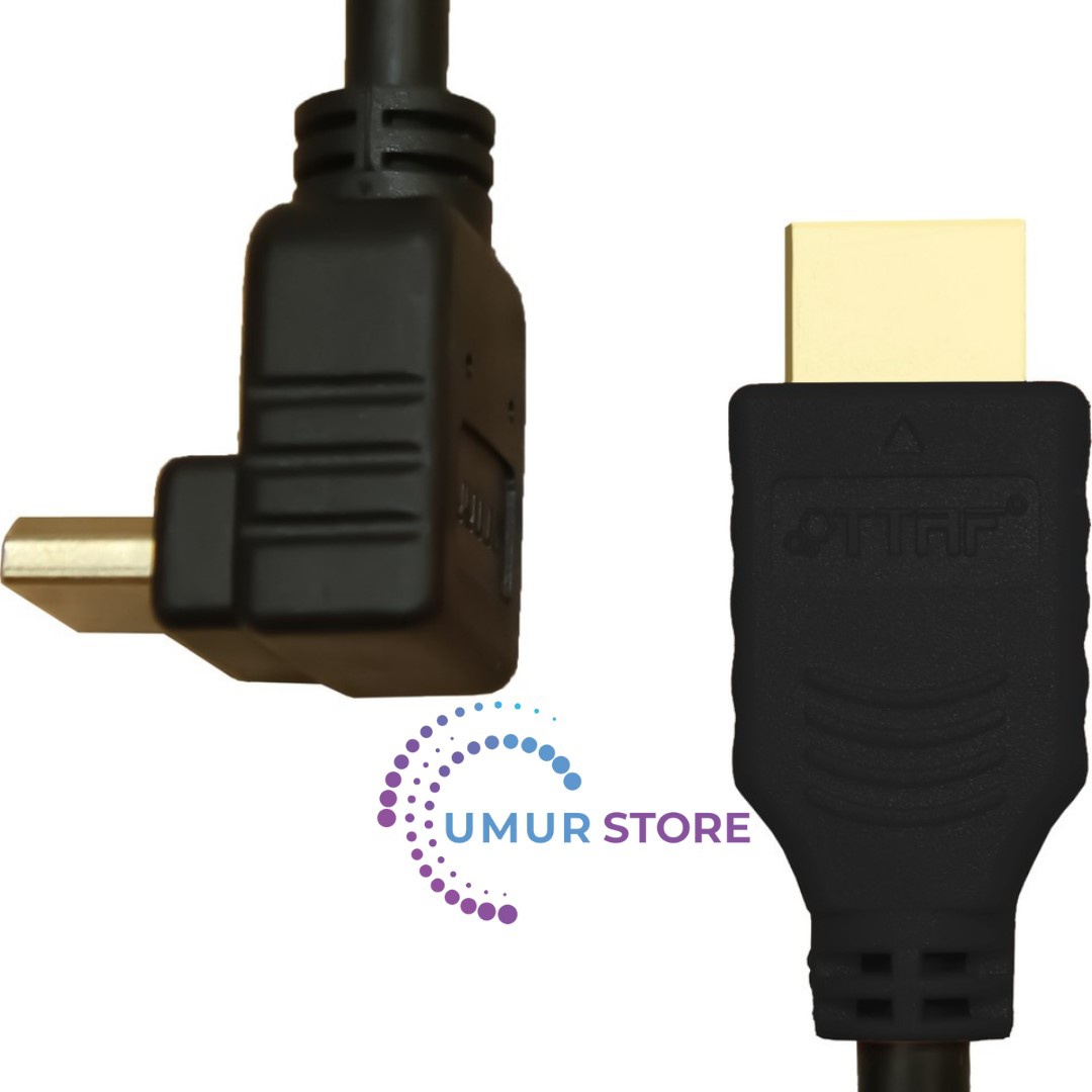 HDMI 2.0 4K Ultra Hd 60 Hz L Tipi Ses ve Görüntü Aktarım Kablosu