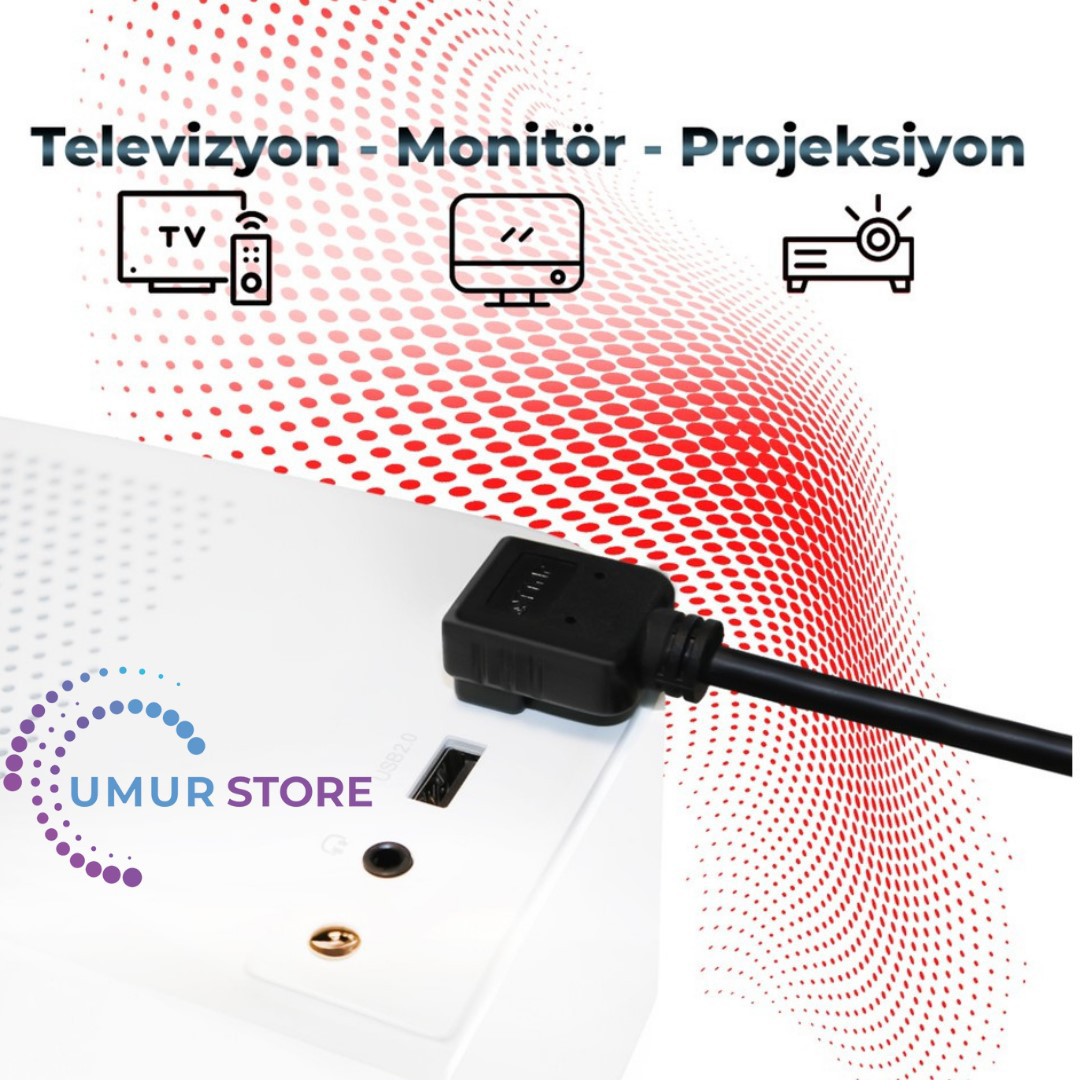 HDMI 2.0 4K Ultra Hd 60 Hz L Tipi Ses ve Görüntü Aktarım Kablosu