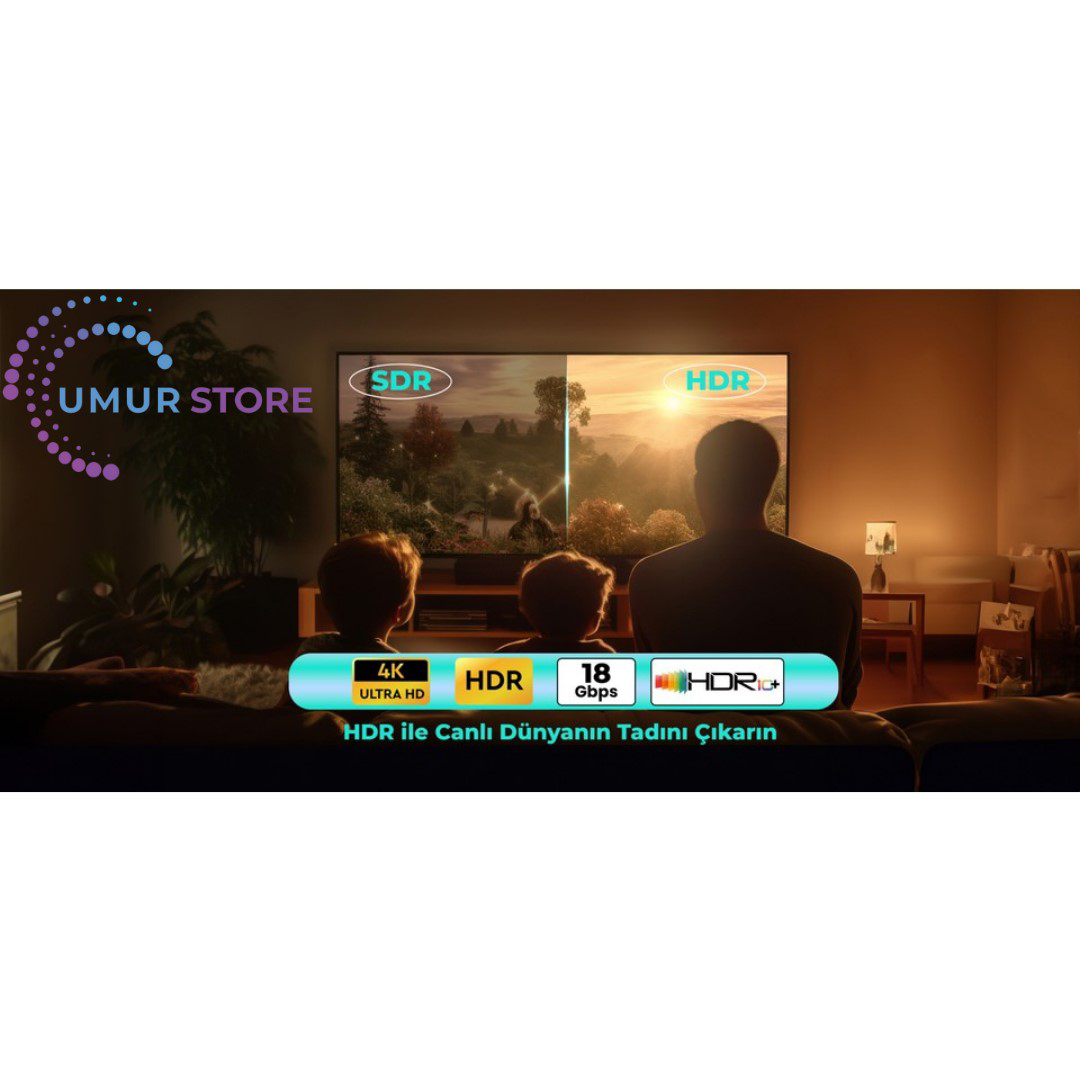 HDMI 2.0 4K Ultra Hd 60 Hz Ses ve Görüntü Aktarım Kablosu 1 Metre HDMI 2.0 4K Ultra Hd 60 Hz Ses ve Görüntü Aktarım Kablosu 1 Metre