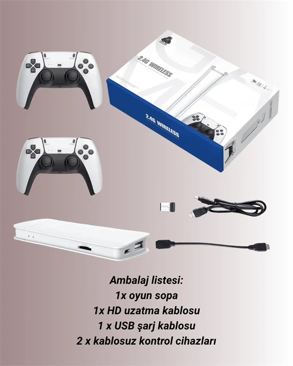 HDMI Çıkışlı Çift Kablosuz Kollu Retro Game Stick – M15