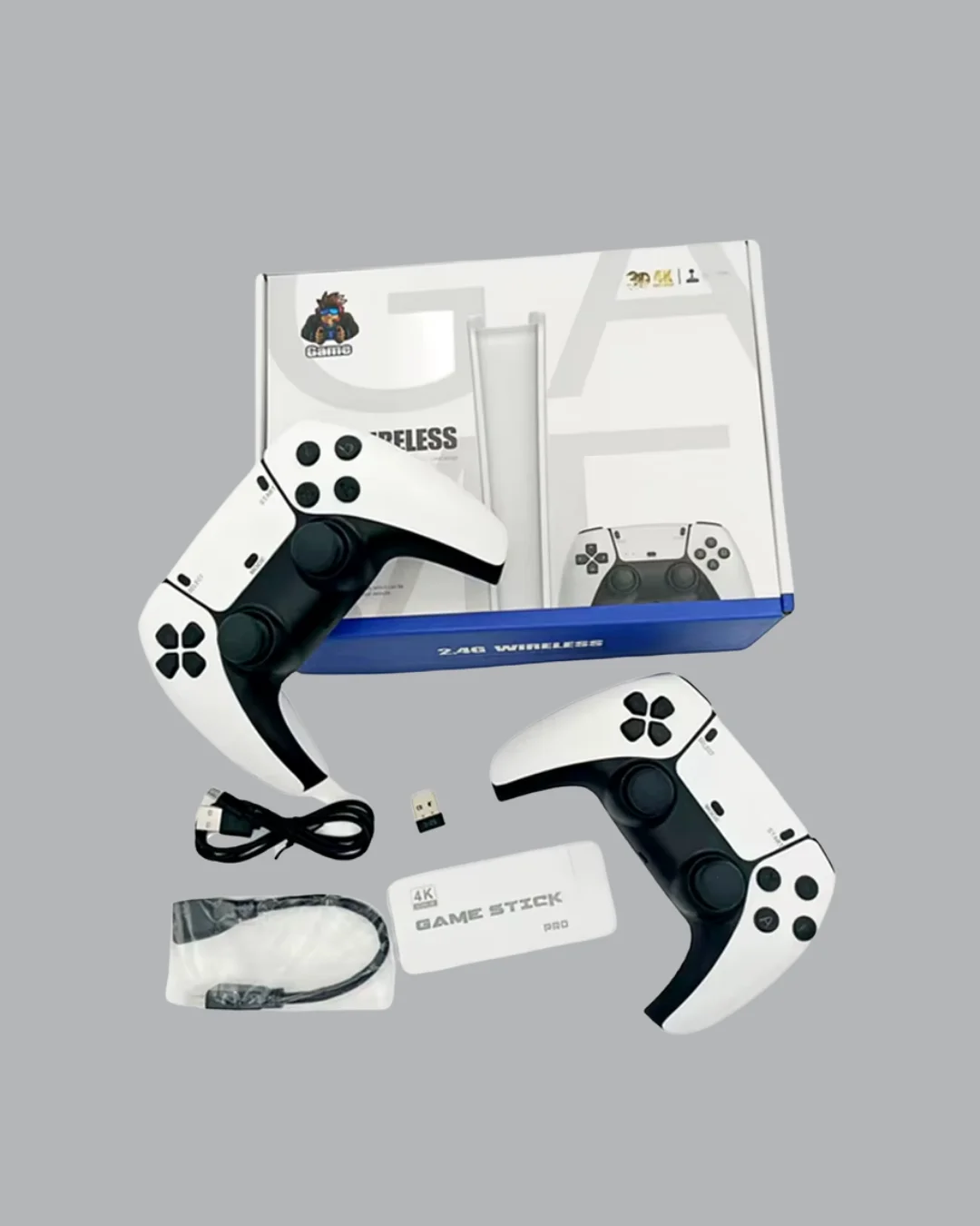 HDMI Çıkışlı Kablosuz 2 Kollu 4K Retro Oyun Kutusu