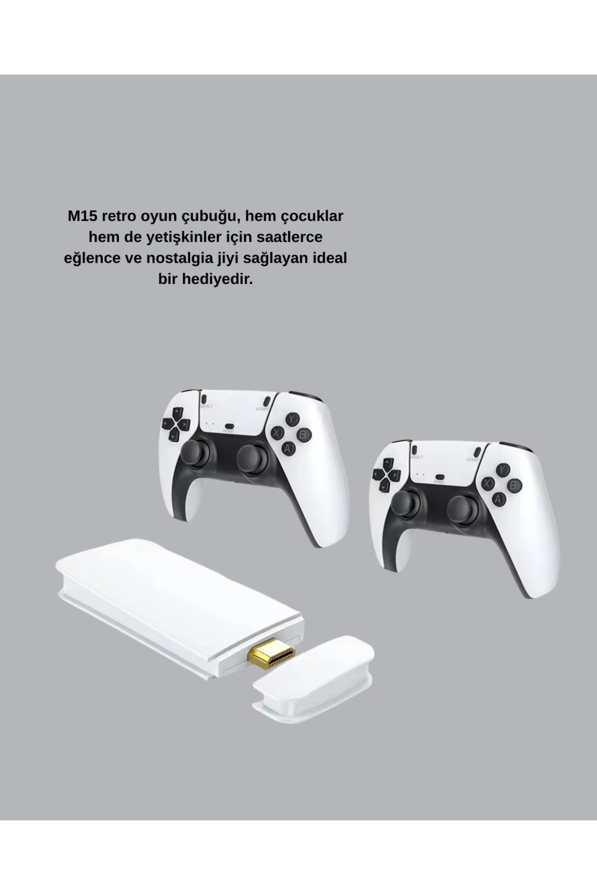 HDMI Çıkışlı Kablosuz 2 Kollu 4K Retro Oyun Kutusu - Lisinya