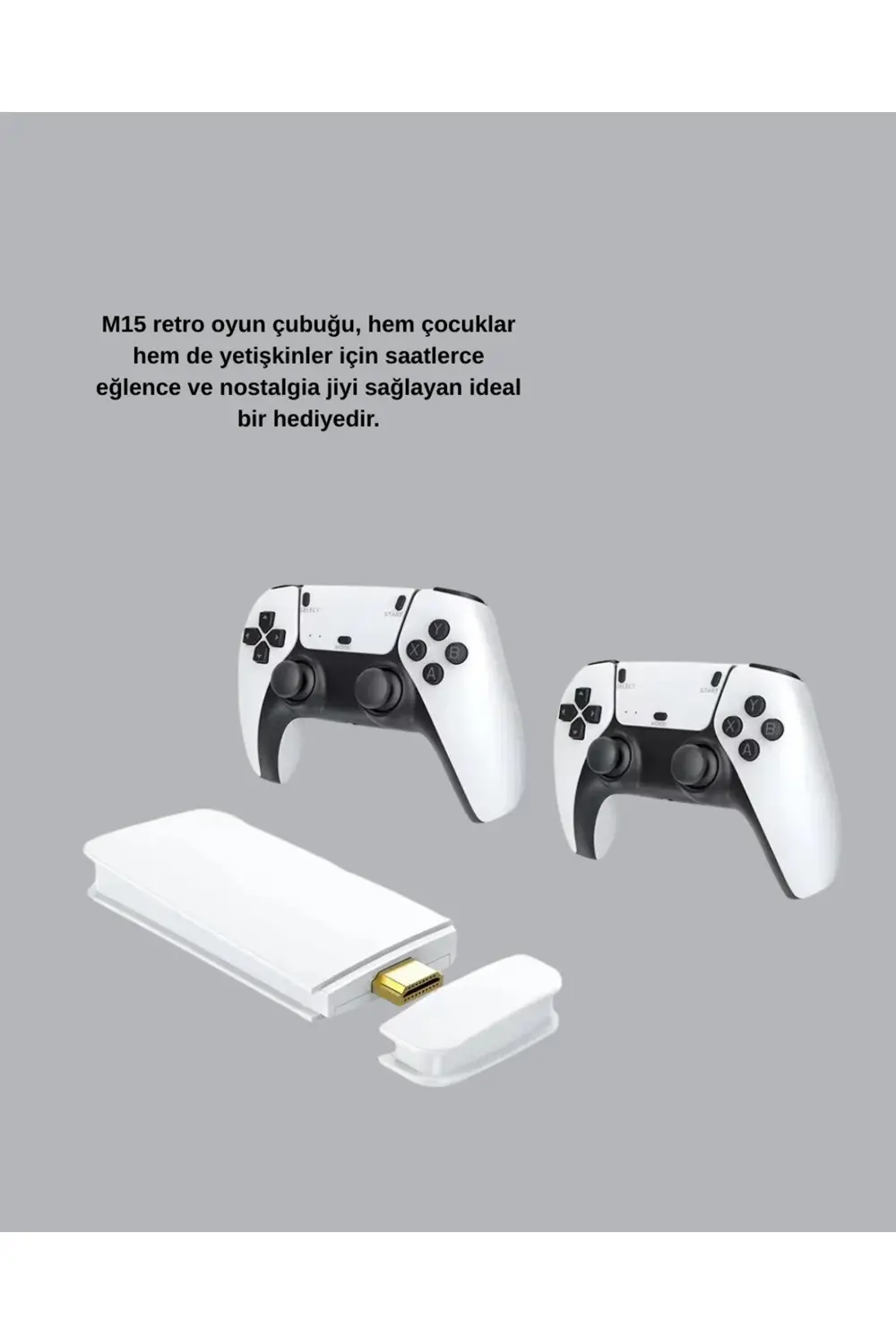 HDMI Çıkışlı Kablosuz 2 Kollu 4K Retro Oyun Kutusu