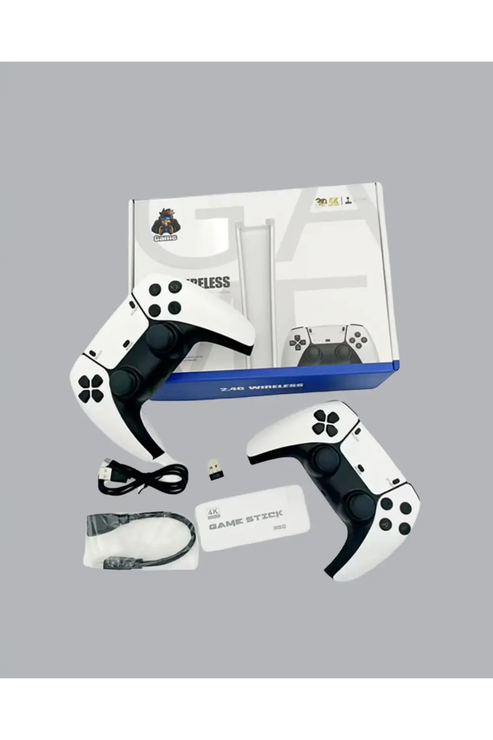 HDMI Çıkışlı Kablosuz 2 Kollu 4K Retro Oyun Kutusu