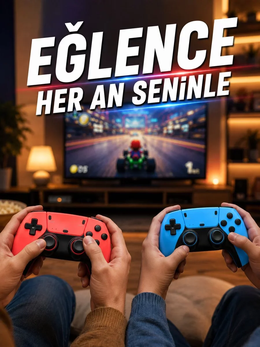 HDMI Destekli Kablosuz Oyun Kolu ile Retro Konsolu ve Emülatör Desteği - Oyun Keyfi