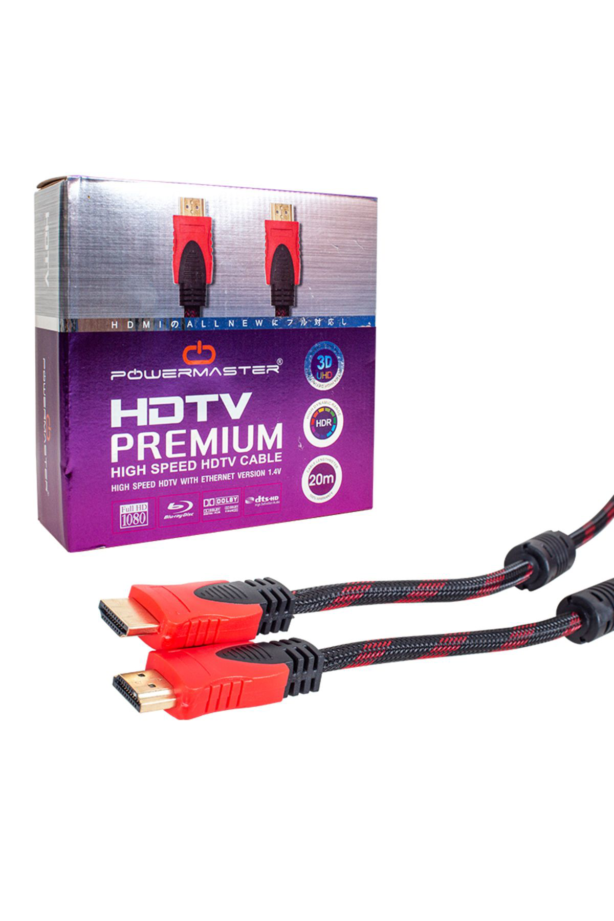 Ok Aksesuar Hdmi Kablo 20 Metre Örgülü Kutulu (1.4V-3D) Go50601811660