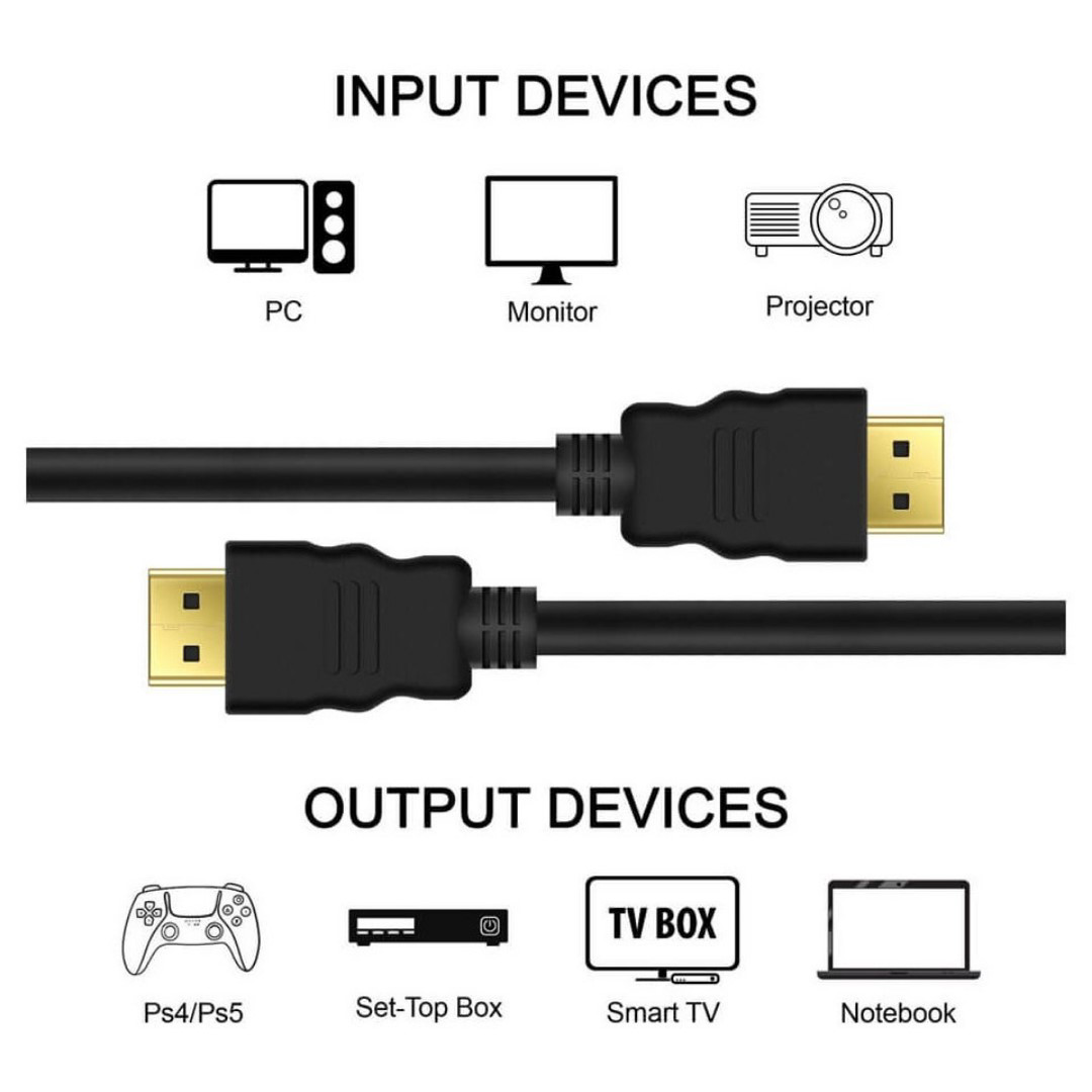 HDMI Kablo 4K 3D Ağ Destekli Altın Uçlu 4K 60Hz 18G Bps Ultra Hd HDMI Kablo 4K 3D Ağ Destekli Altın Uçlu 4K 60Hz 18G Bps Ultra Hd
