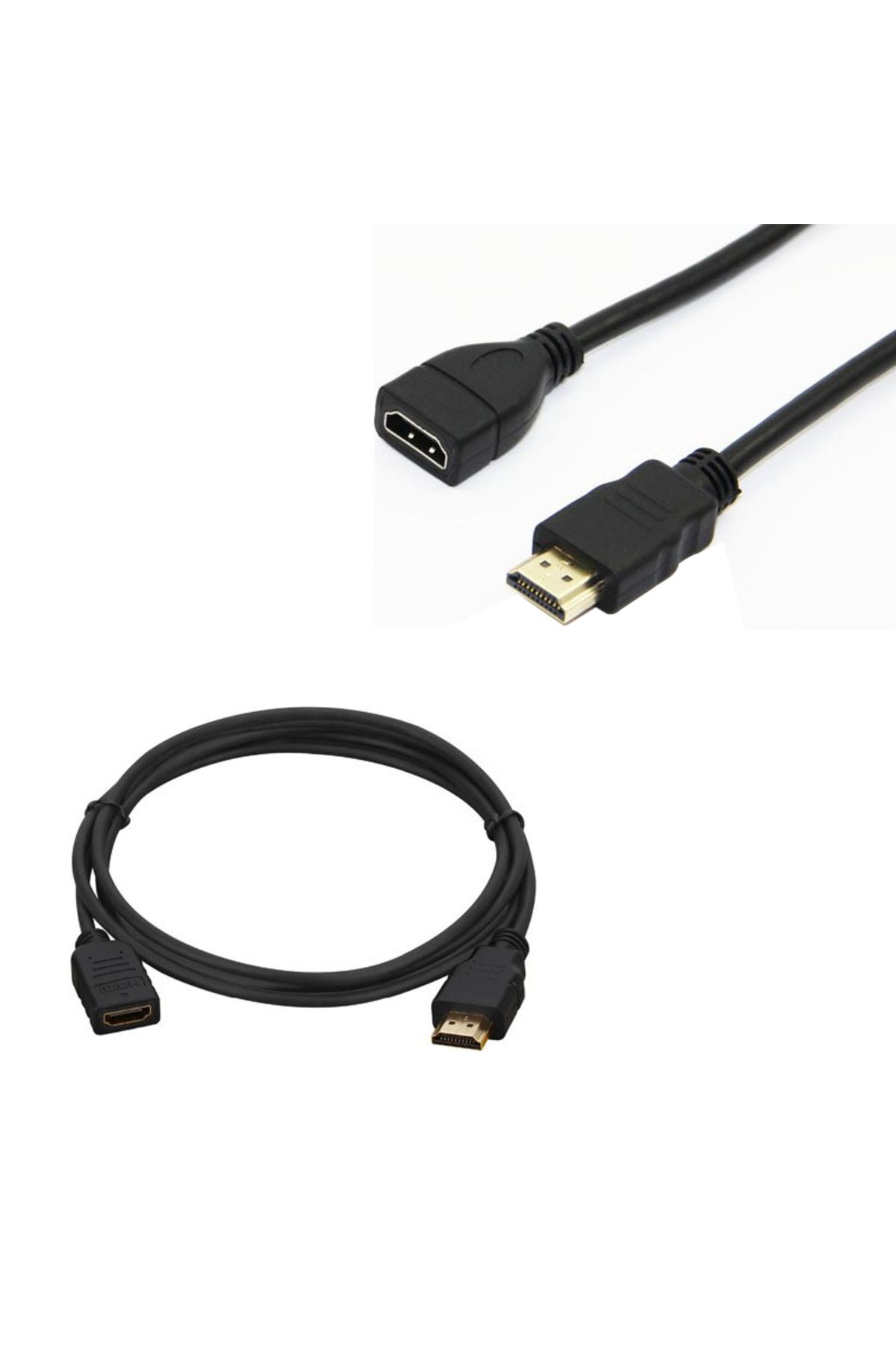 Ok Aksesuar Hdmi Kablo Erkek Dişi Gold Uçlu 25 Cm Uzatma (Mini Hd Rec. İçin)