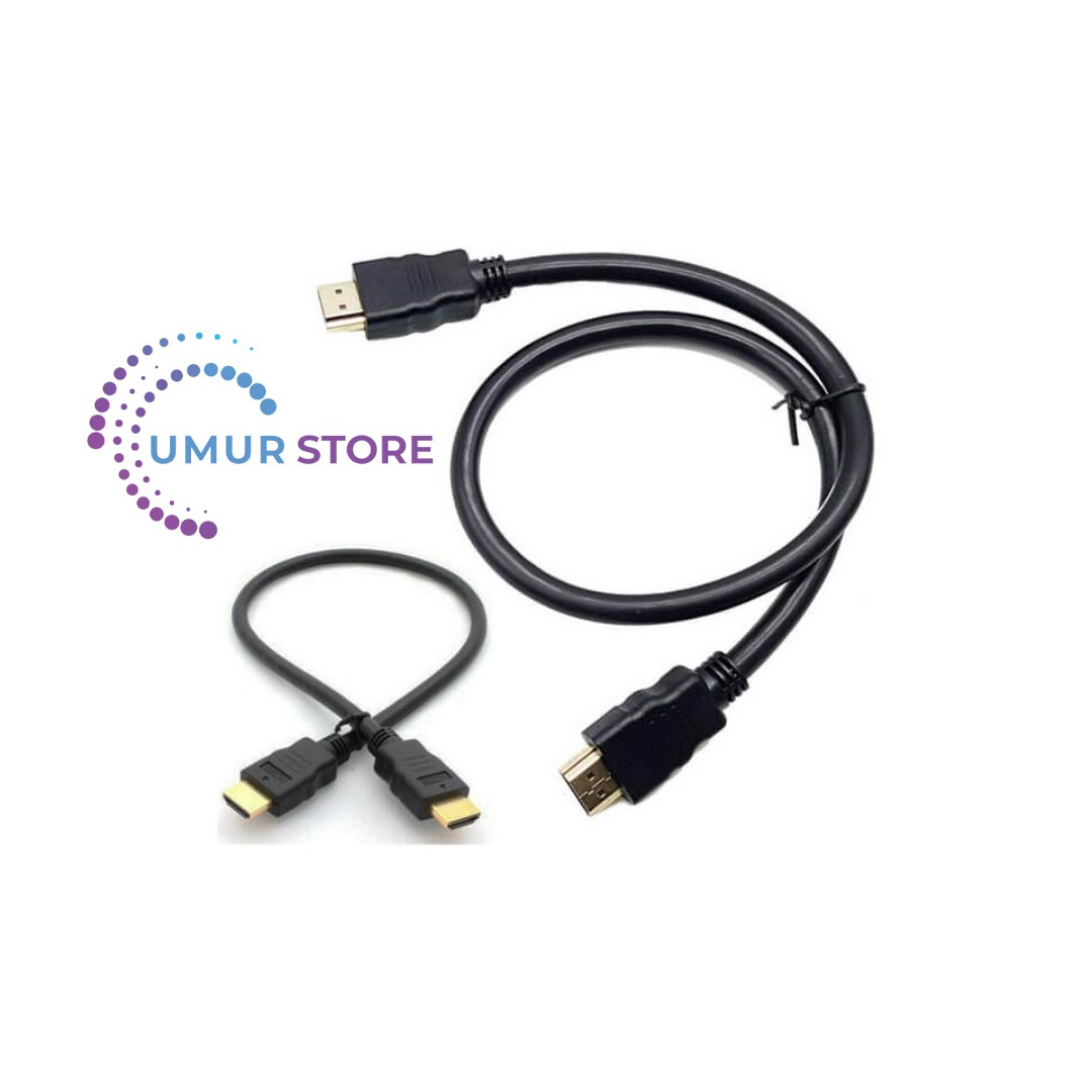 HDMI Kablo Kısa HDMI Kablosu Altın Uçlu Full Hd 3D LCD LED Ps3 Uy