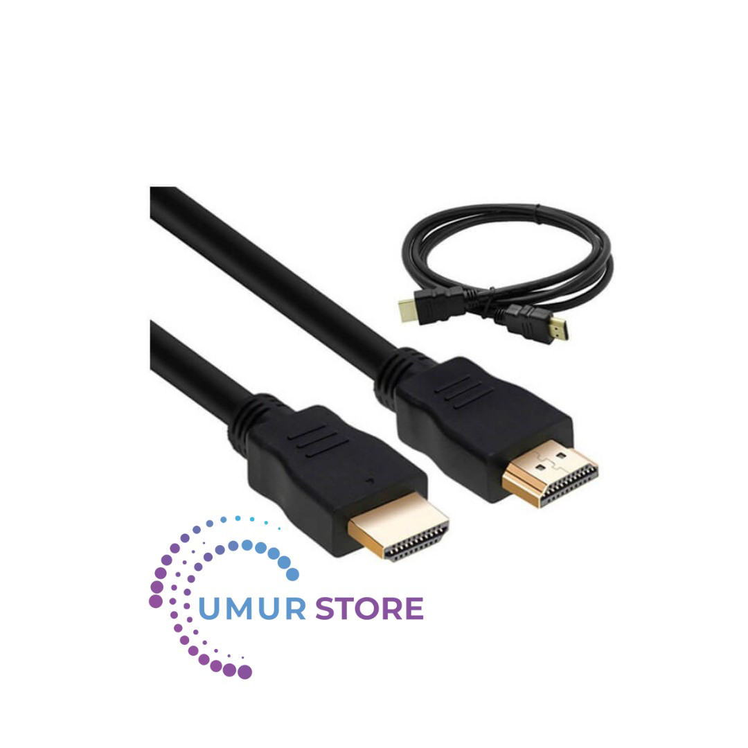 HDMI Kablo Kısa HDMI Kablosu Altın Uçlu Full Hd 3D LCD LED Ps3 Uy