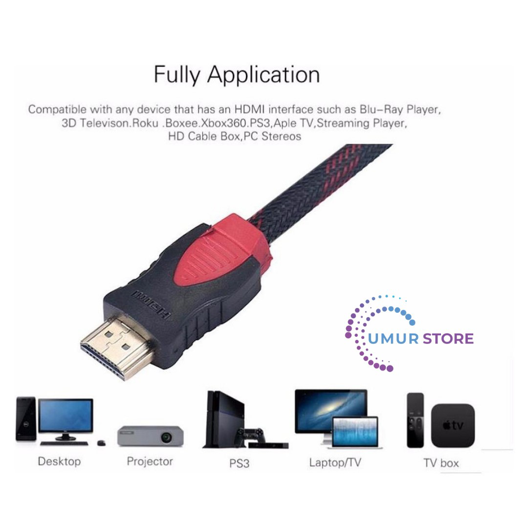 Herz Hdmi Kablosu 1.4B 3D 3 Metre Hdmi Kablosu