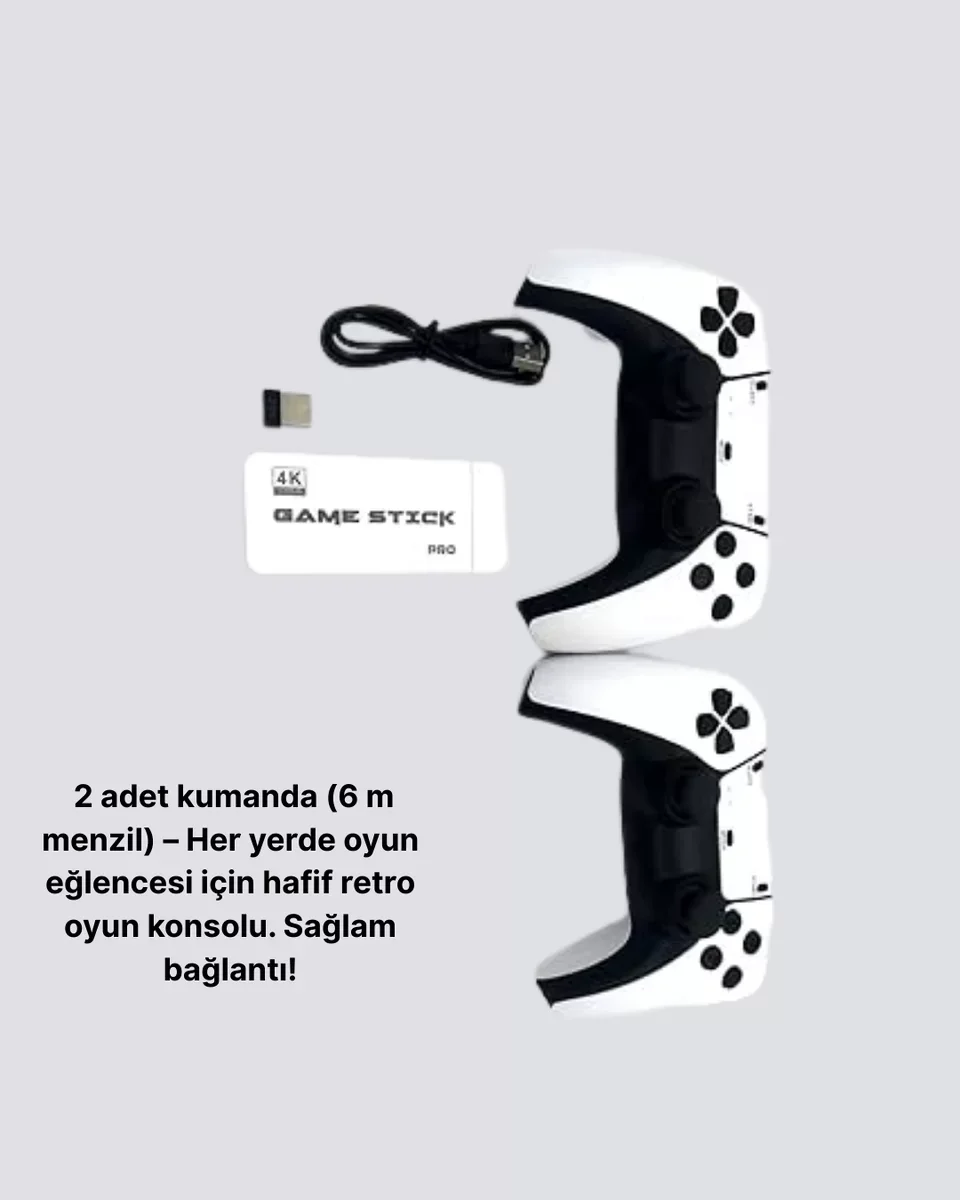 HDMI Kablosuz 20.000 Oyunlu Retro Oyun Konsolu - 4K HD Görüntü ve 2.4G Kontrolcü
