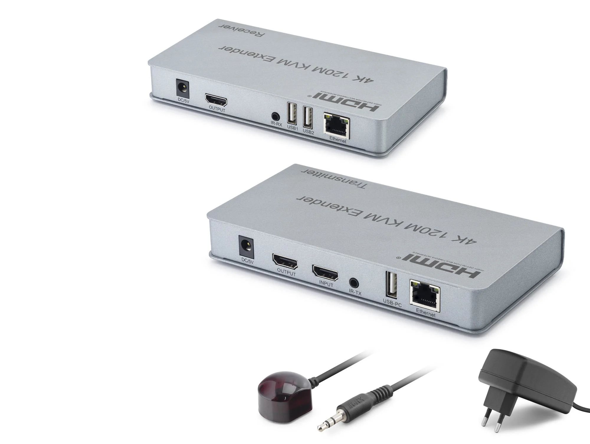 Hdmı Kvm Extender 4K 120 M Usb Ir Loop Out HDX1423