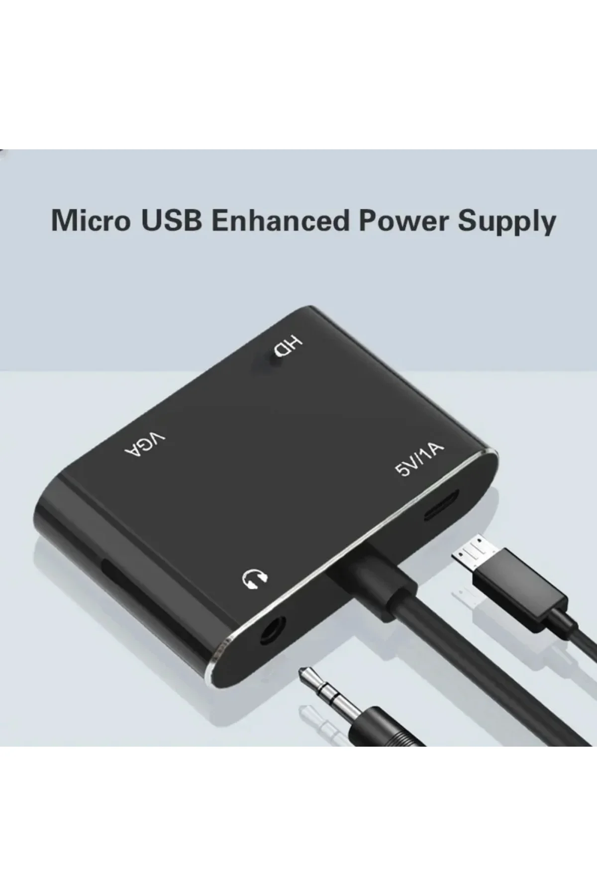 Hdmi To Hdmi -vga Çevirici Adaptör Ses Çıkışlı