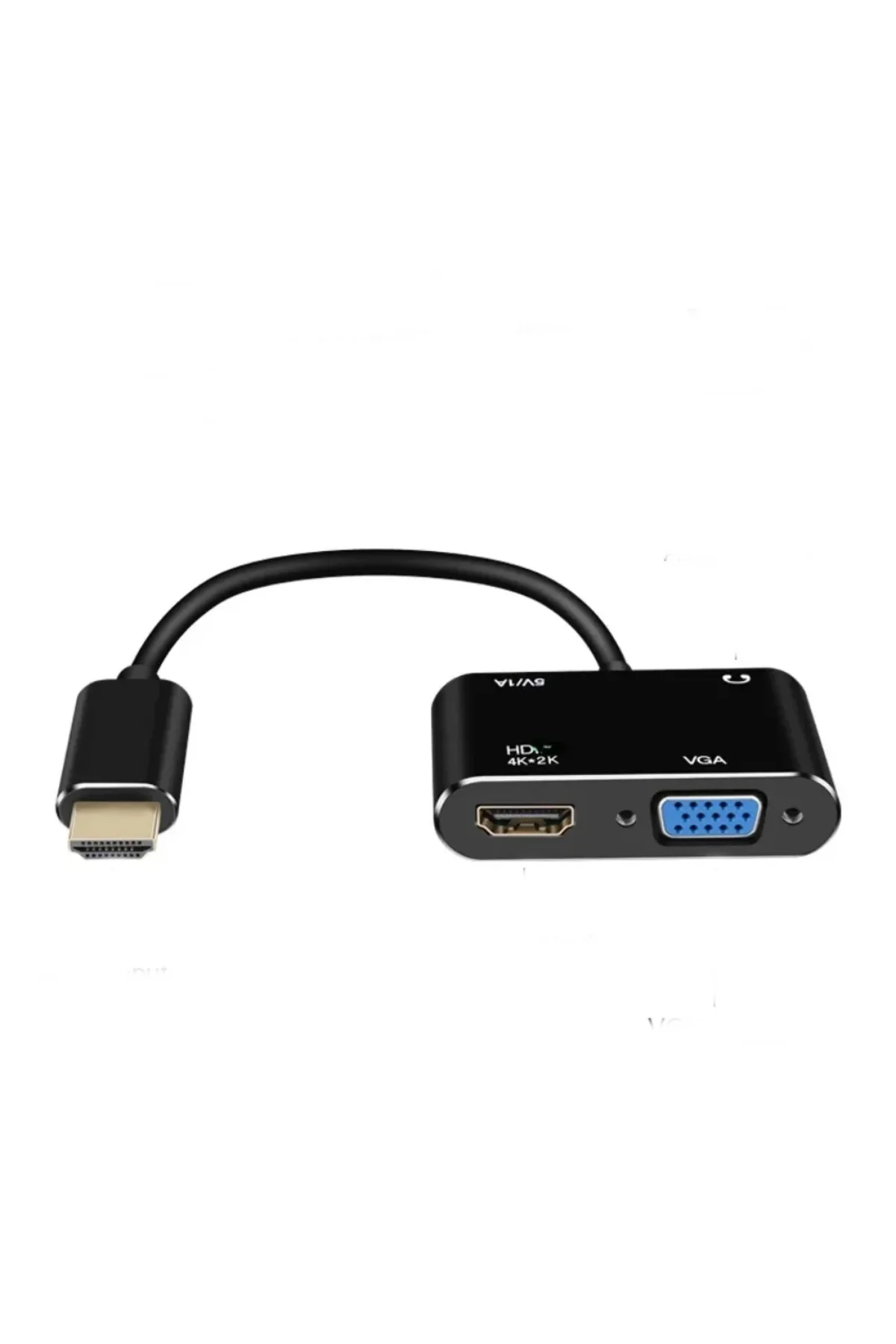 Hdmi To Hdmi -vga Çevirici Adaptör Ses Çıkışlı