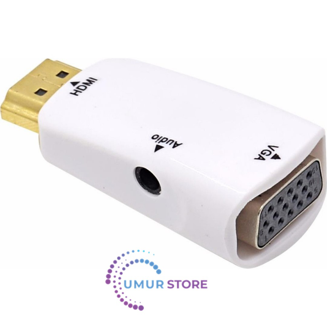 Hdmi To Vga Çevirici Dönüştürücü Adaptör