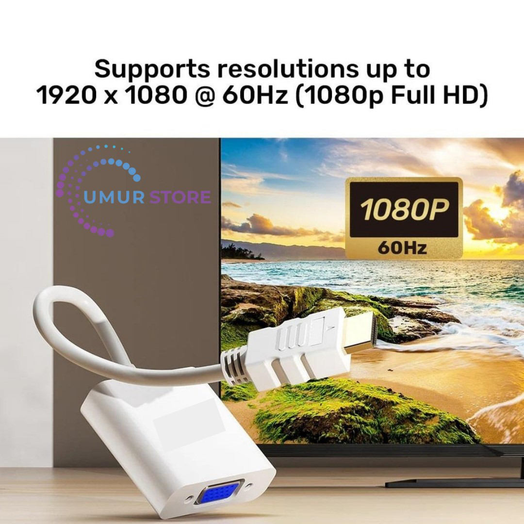 Herz Hdmi To Vga Dönüştürücü 1080P&60Hz