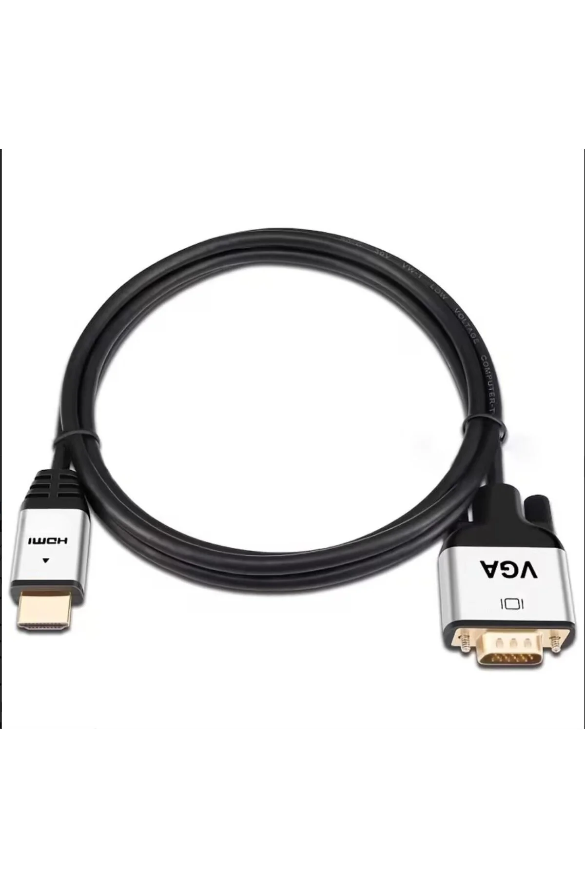 HDMI to VGA Dönüştürücü Adaptör 1080P Full HD Çevirici Kablo 3 me