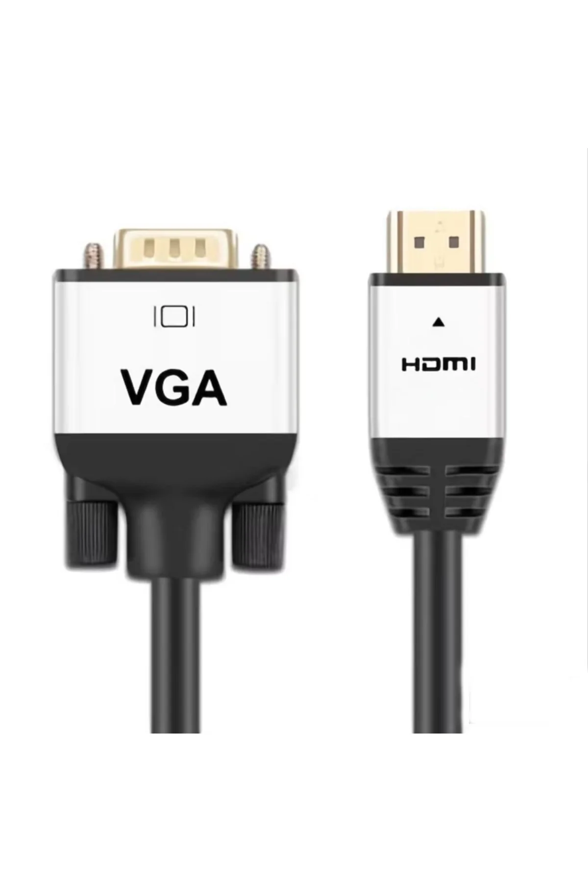 HDMI to VGA Dönüştürücü Adaptör 1080P Full HD Çevirici Kablo 3 me