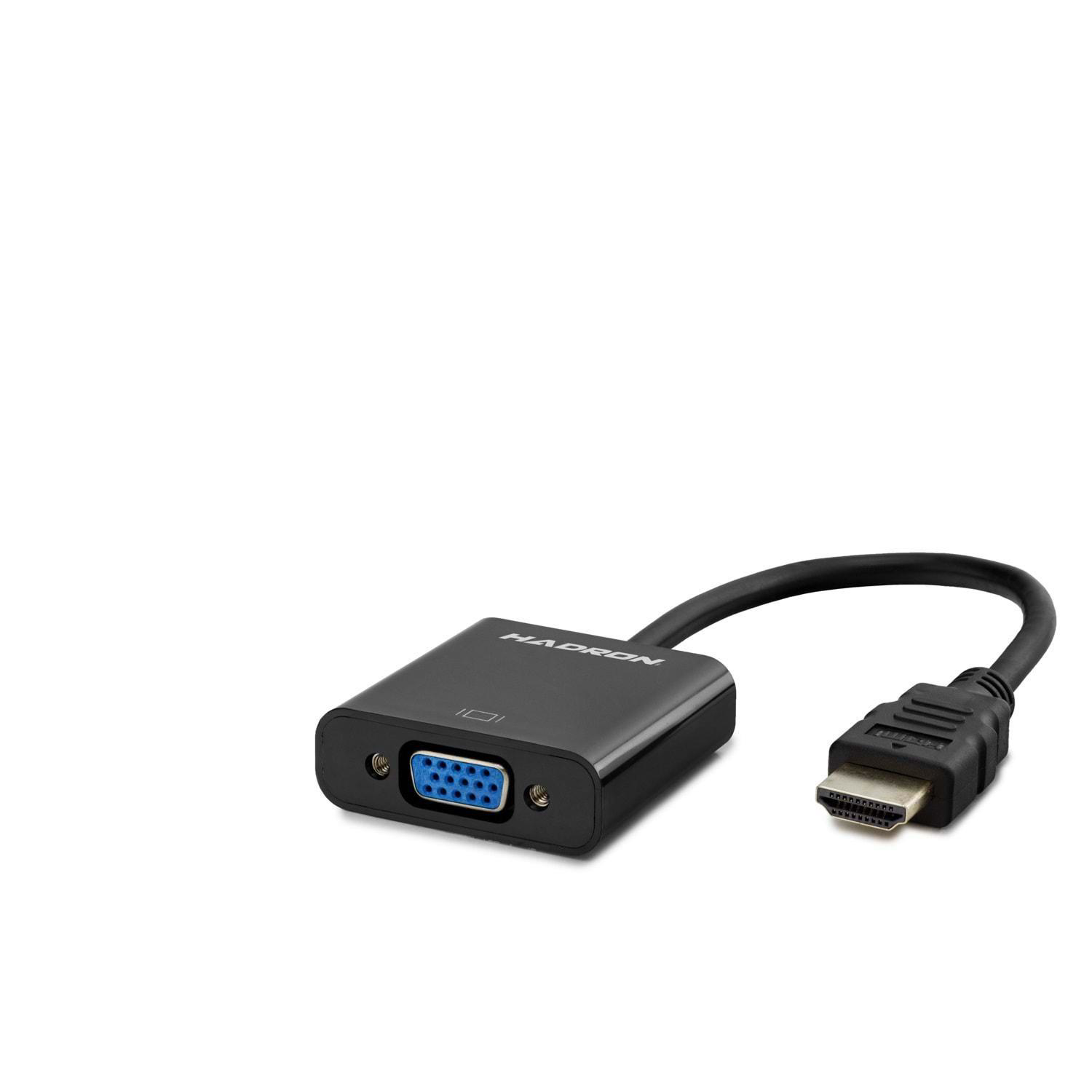 Hdmı To Vga F Çevirici 1080P Siyah HDX2020