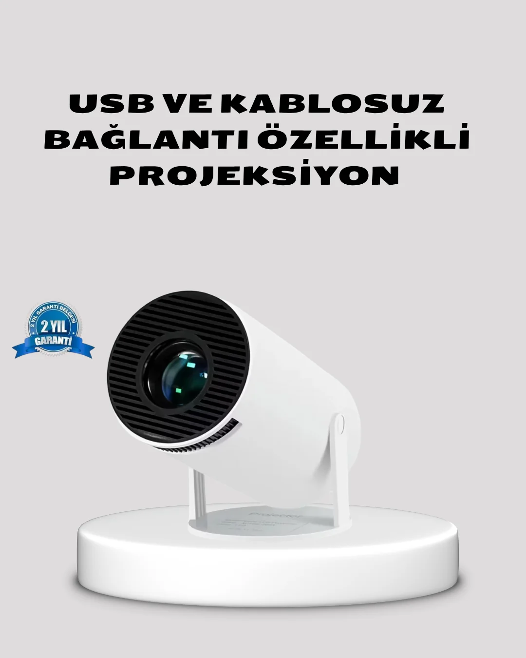 HDMI USB Bağlantılı 4K Destekli Taşınabilir Projeksiyon Cihazı HDMI USB Bağlantılı 4K Destekli Taşınabilir Projeksiyon Cihazı
