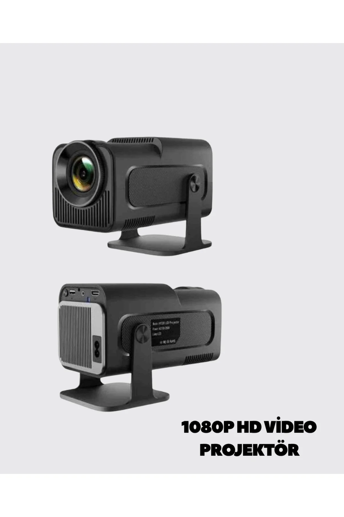 HDMI, USB ve Kulaklık Girişli Çoklu Bağlantı Seçenekli Projektör 