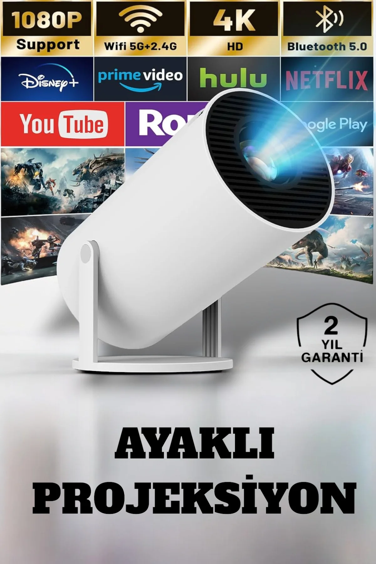 HDMI ve Full HD Teknolojili 160 ANSI Lümen Kablosuz Projeksiyon