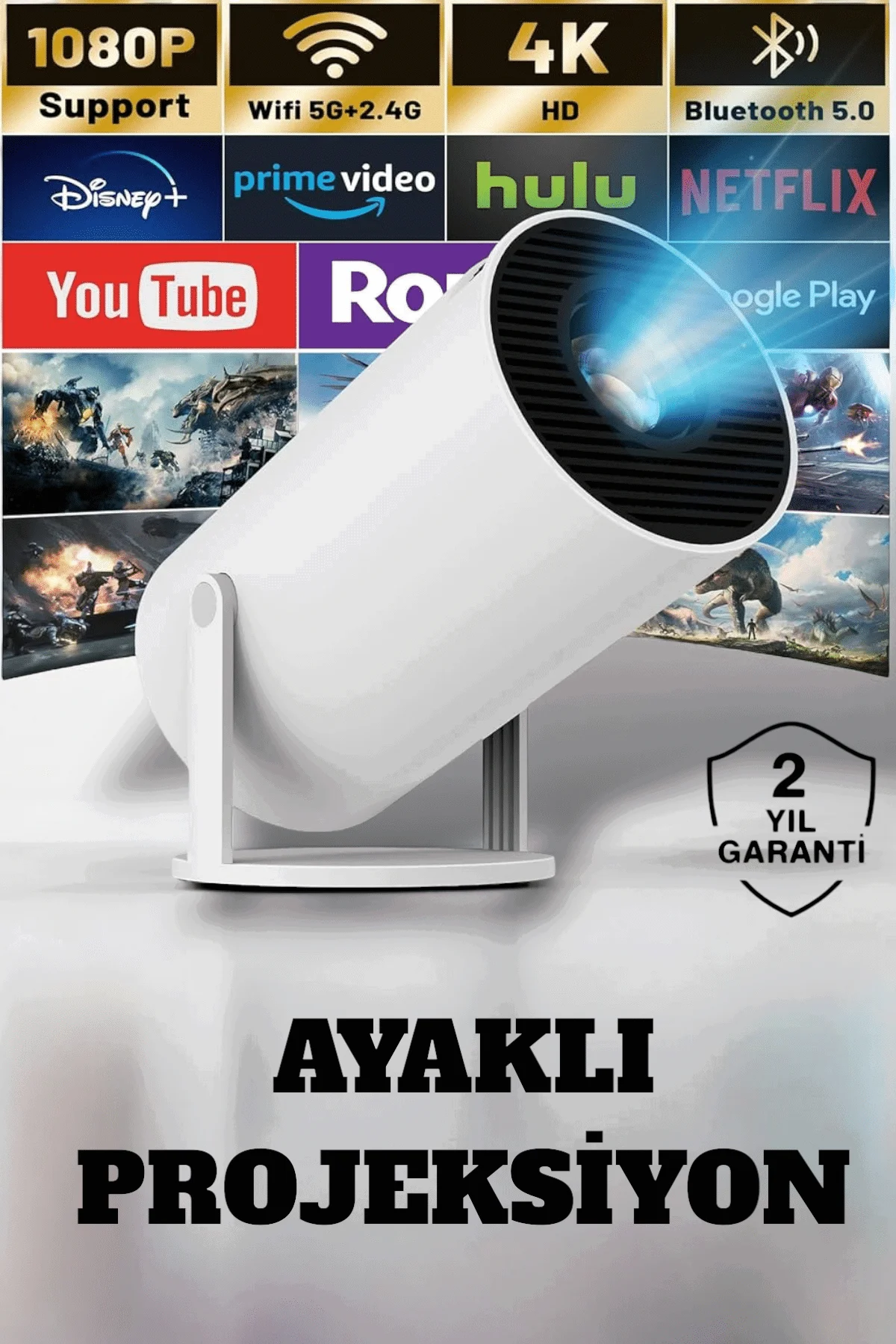 HDMI ve Full HD Teknolojili 160 ANSI Lümen Kablosuz Projeksiyon