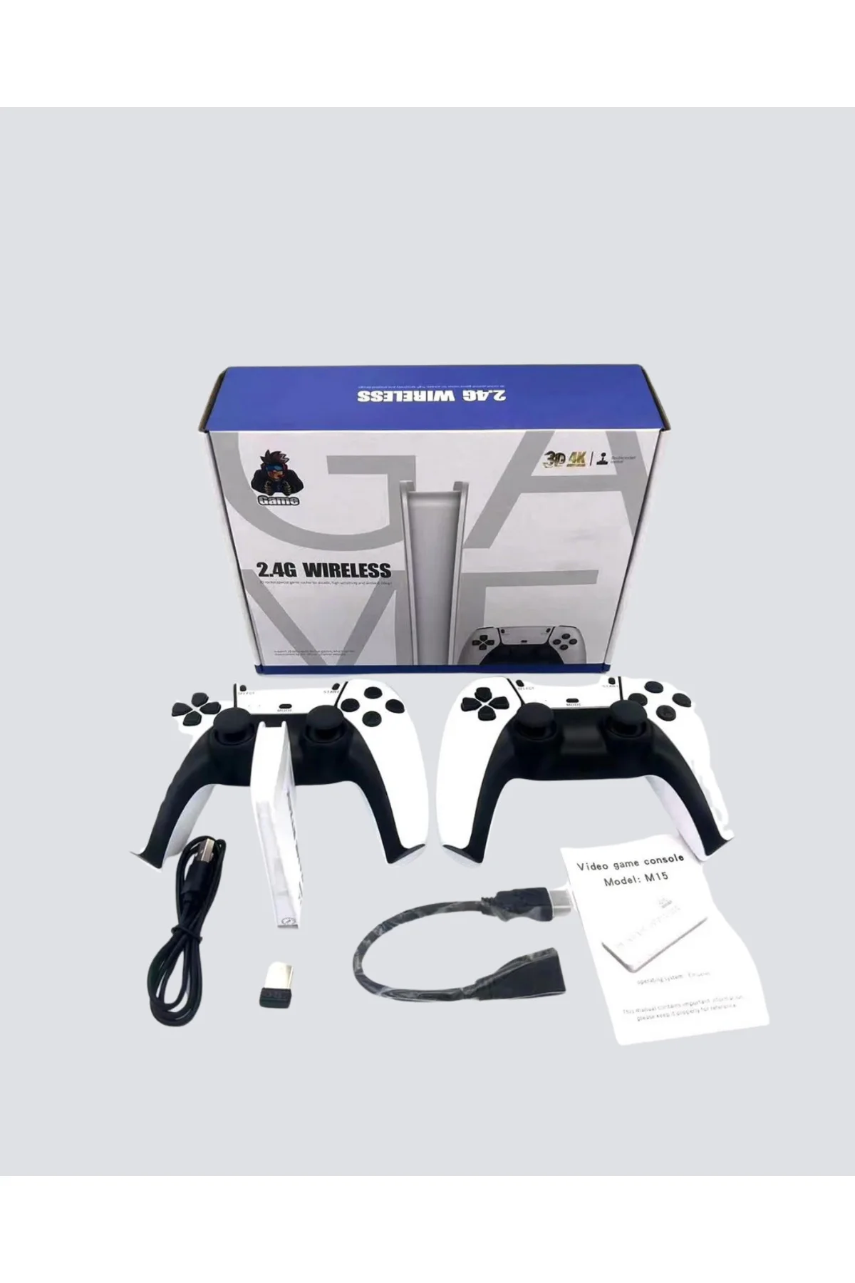 HDMI ve Kablosuz Kontrolcülü 20.000 Oyunlu Retro Oyun Konsolu - L