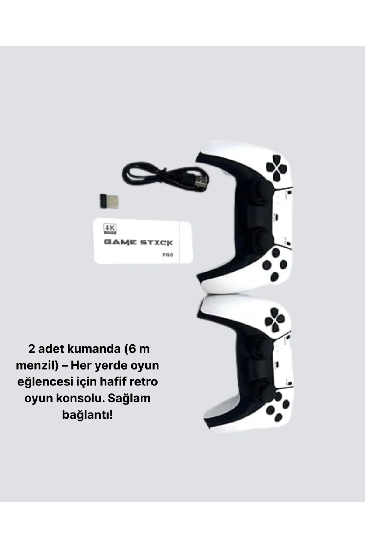HDMI ve Kablosuz Kontrolcülü 20.000 Oyunlu Retro Oyun Konsolu - a