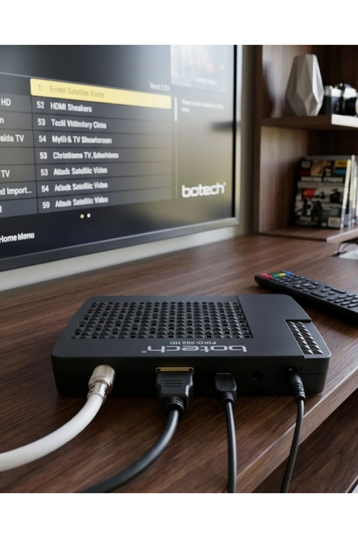 HDMI ve USB Girişli Full HD Uydu Alıcısı EPG Destekli Pratik Kull