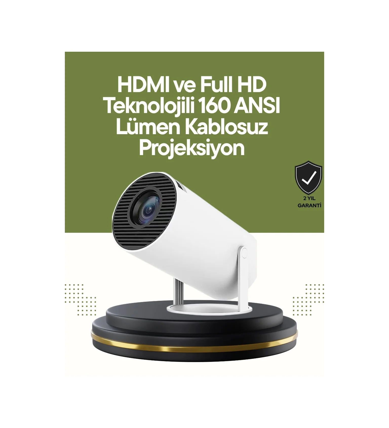 Hdmı Ve Usb Girişli Uzun Ömürlü Ampullü Projeksiyon