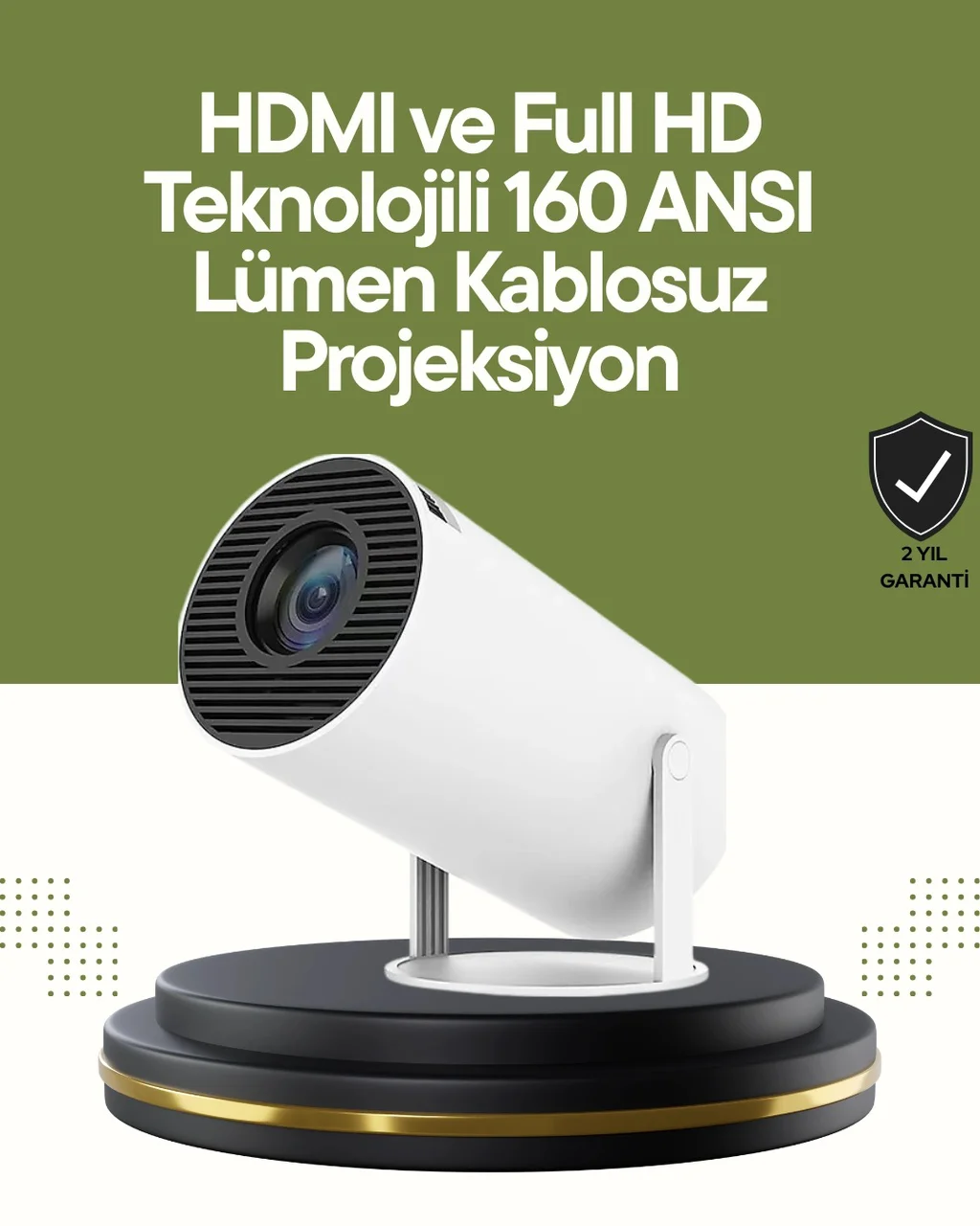 Hdmı Ve Usb Girişli Uzun Ömürlü Ampullü Projeksiyon