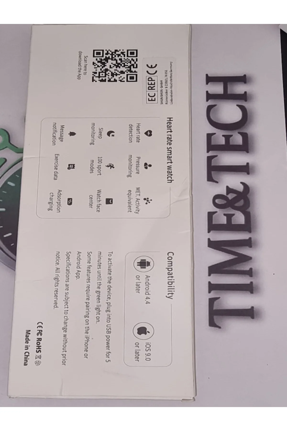 HEART RATE SMART WATCH UNISEX AKILLI KOL SAATİ
