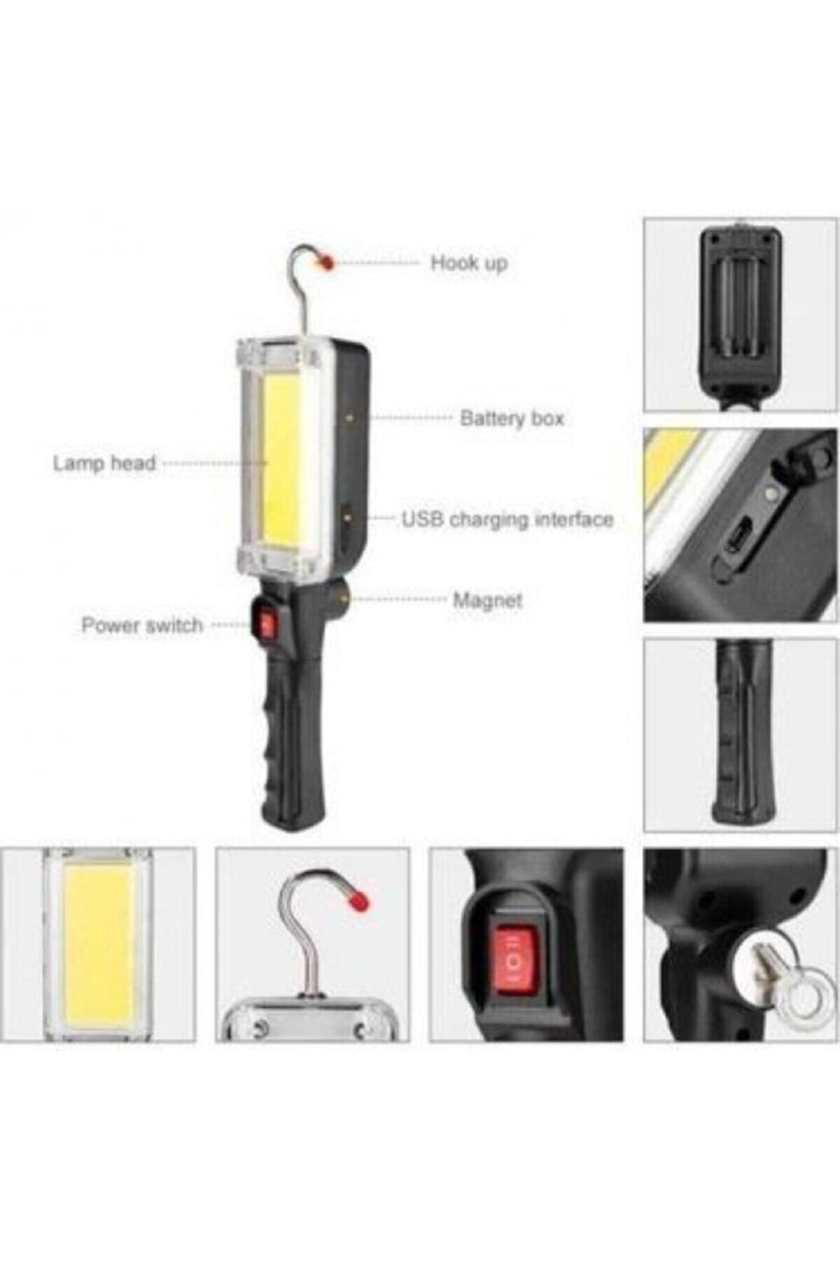 Heave-duty Çalışma Işığı Led Fener Manyetik Sabitleme Zj-8859