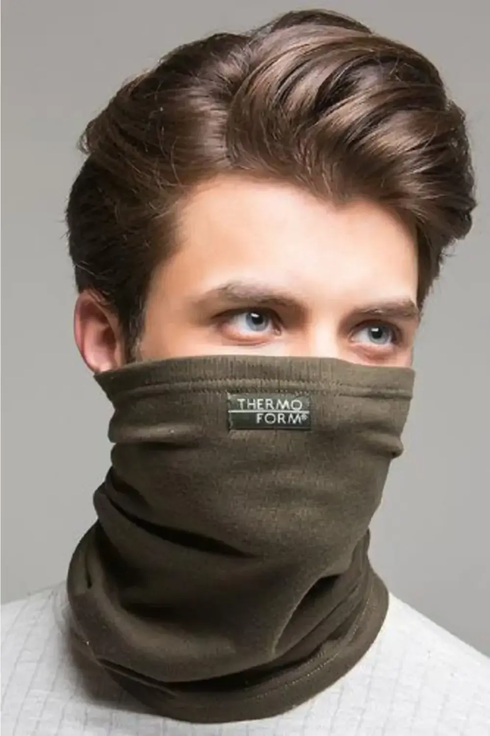 Heavy Yetişkin Boyunluk Yüz Maskesi Haki