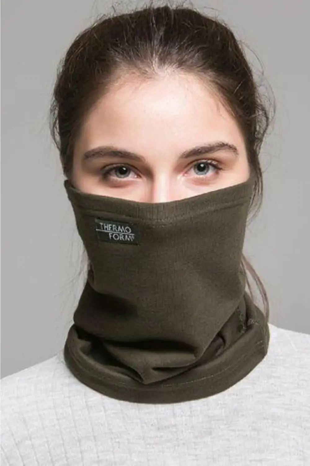 Heavy Yetişkin Boyunluk Yüz Maskesi Haki