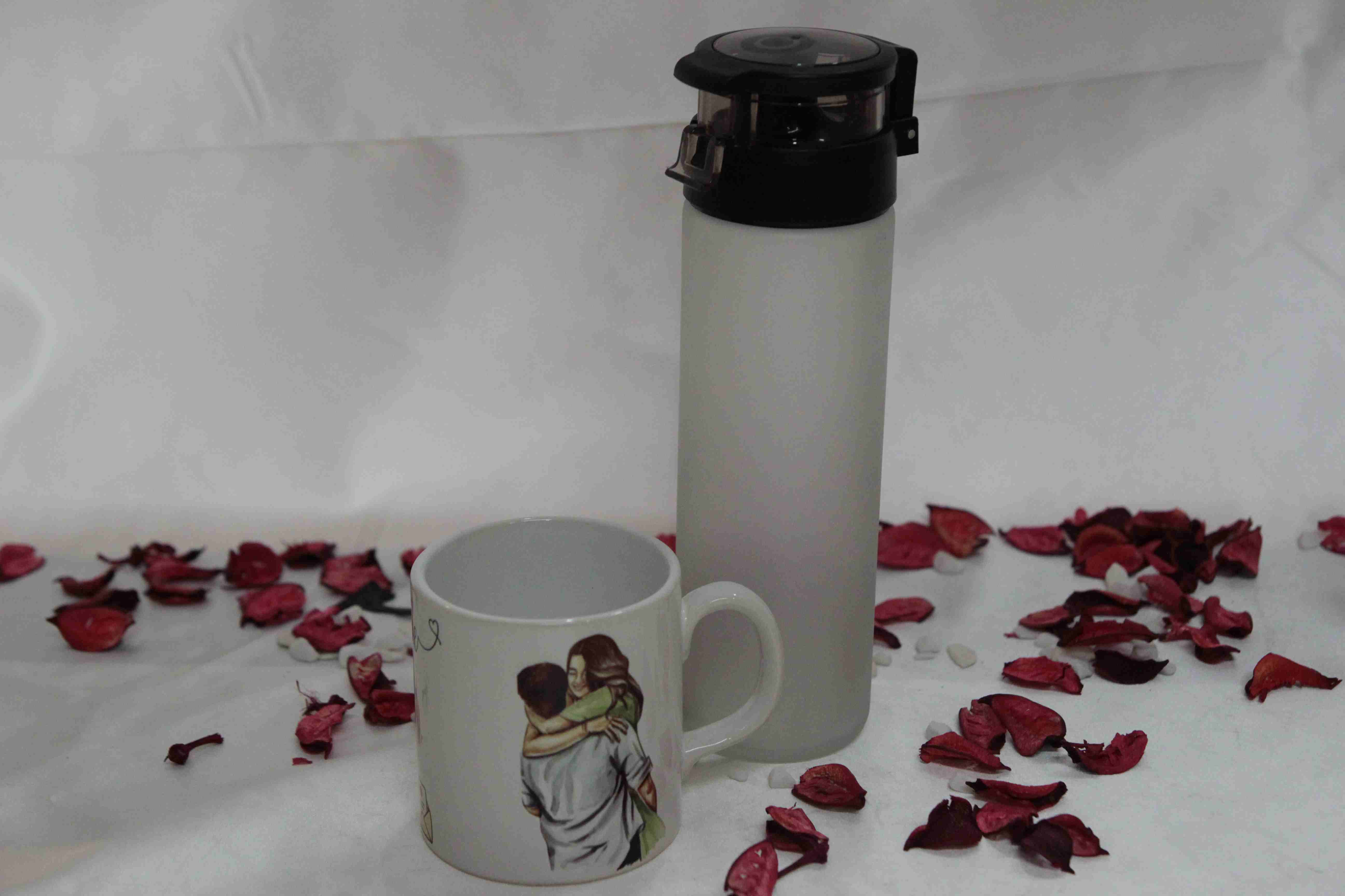 Home Hediye Seti Buzlu Su Matarası, Tütsülük, Sarılan Çift Kupa, Türk Kahvesi Seti