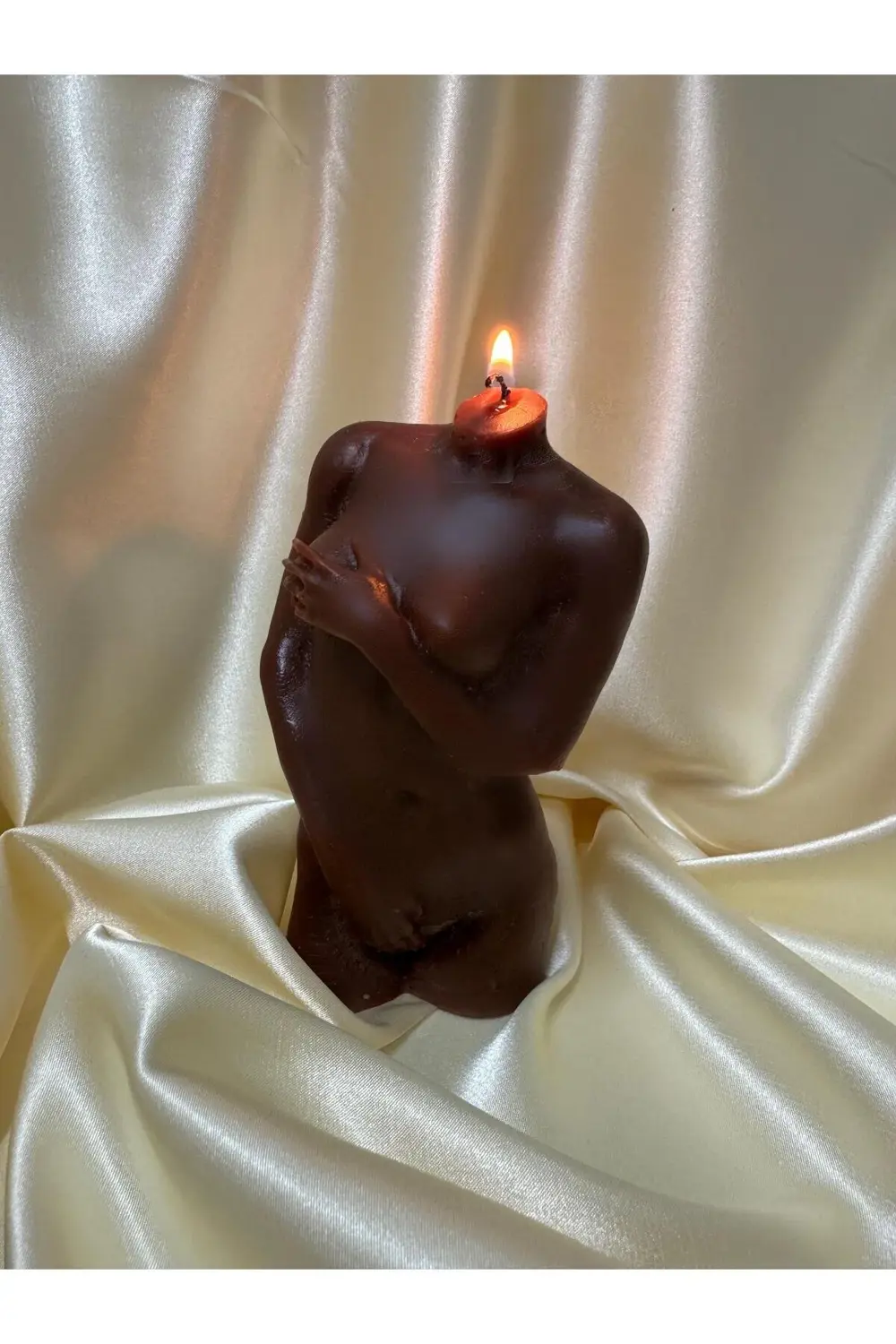 HEDİYELİK DEKORATİF KADIN VÜCUT MUM KOKUSUZ