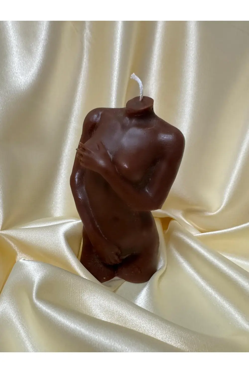 HEDİYELİK DEKORATİF KADIN VÜCUT MUM KOKUSUZ