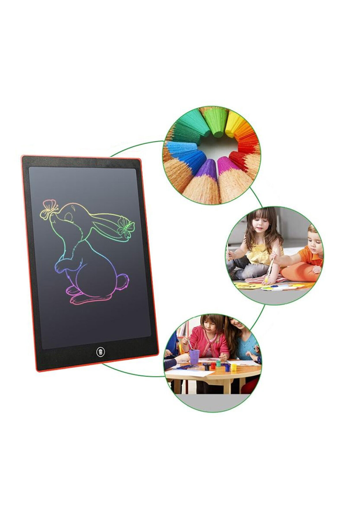 Oyuncak Store Hediyelik Renkli Writing Tablet Lcd 8.5 İnç Kalemli Çizim Yazı Ta