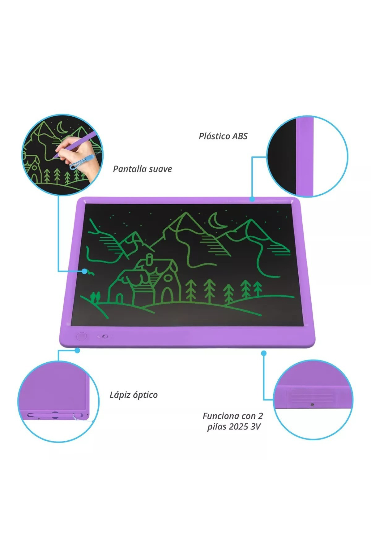 Oyuncak Store Hediyelik Renkli Writing Tablet Lcd 15 İnç Kalemli Çizim Yazı Tah