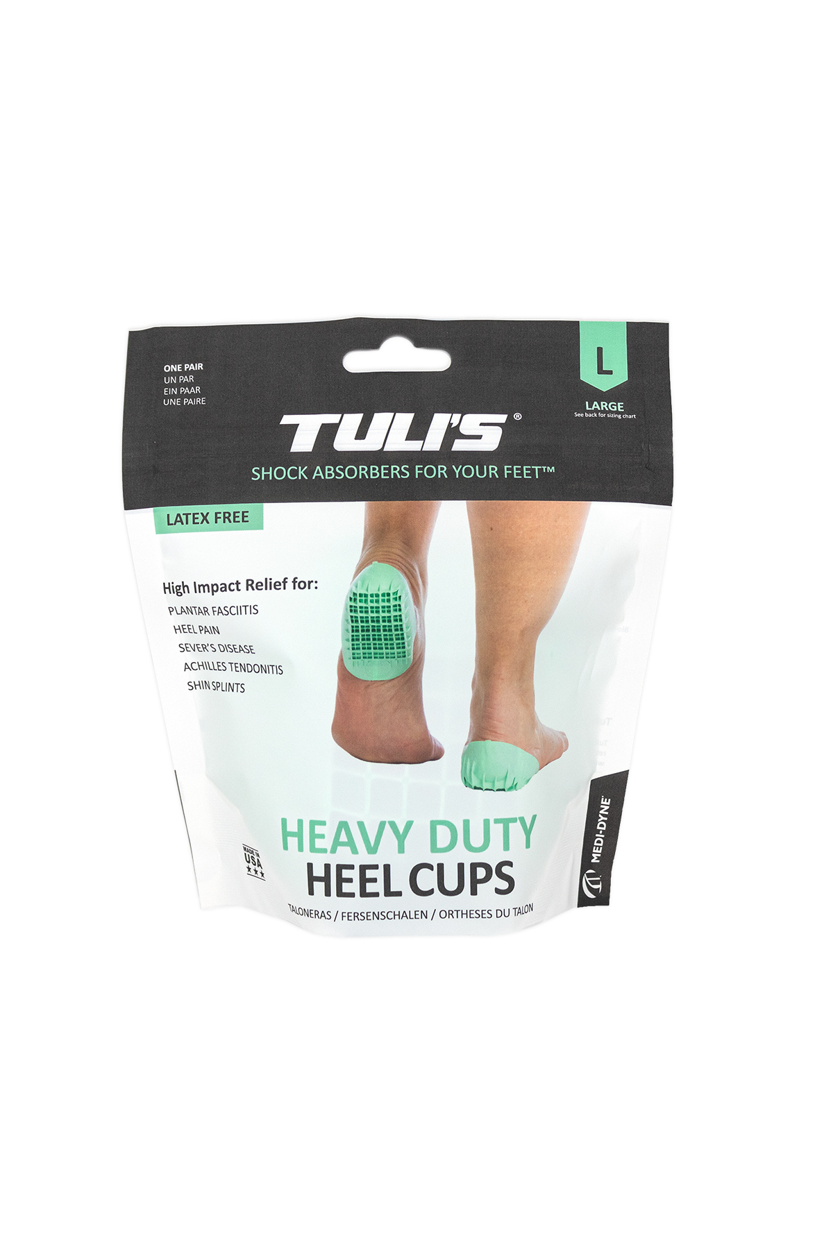 Tuli's Heel Cups Topukluk 1 Çift (80 Kg Alti Kullanim) Medium (Regular)