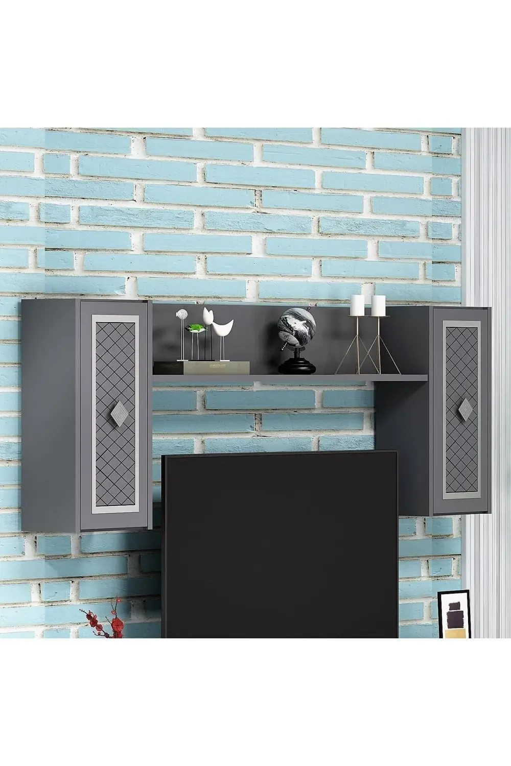 Heerry Tv Ünitesi Takım Antrasit-gümüş