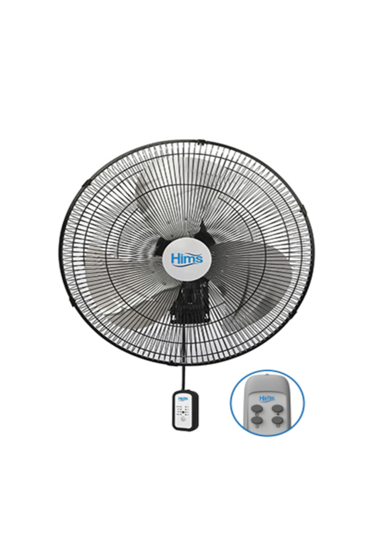 HEF-DK500 50cm Kumandalı Duvar Vantilatörü