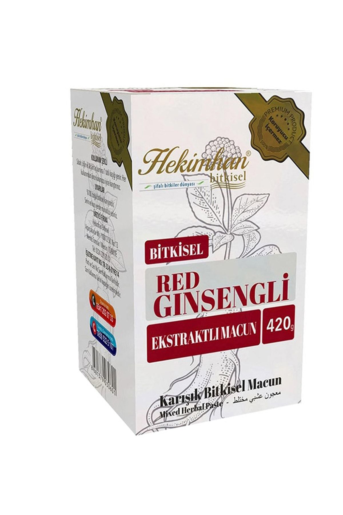 Hekimhan Bitkisel Hekimhan Gingsengli Macun (Anti Stres ) 420 G