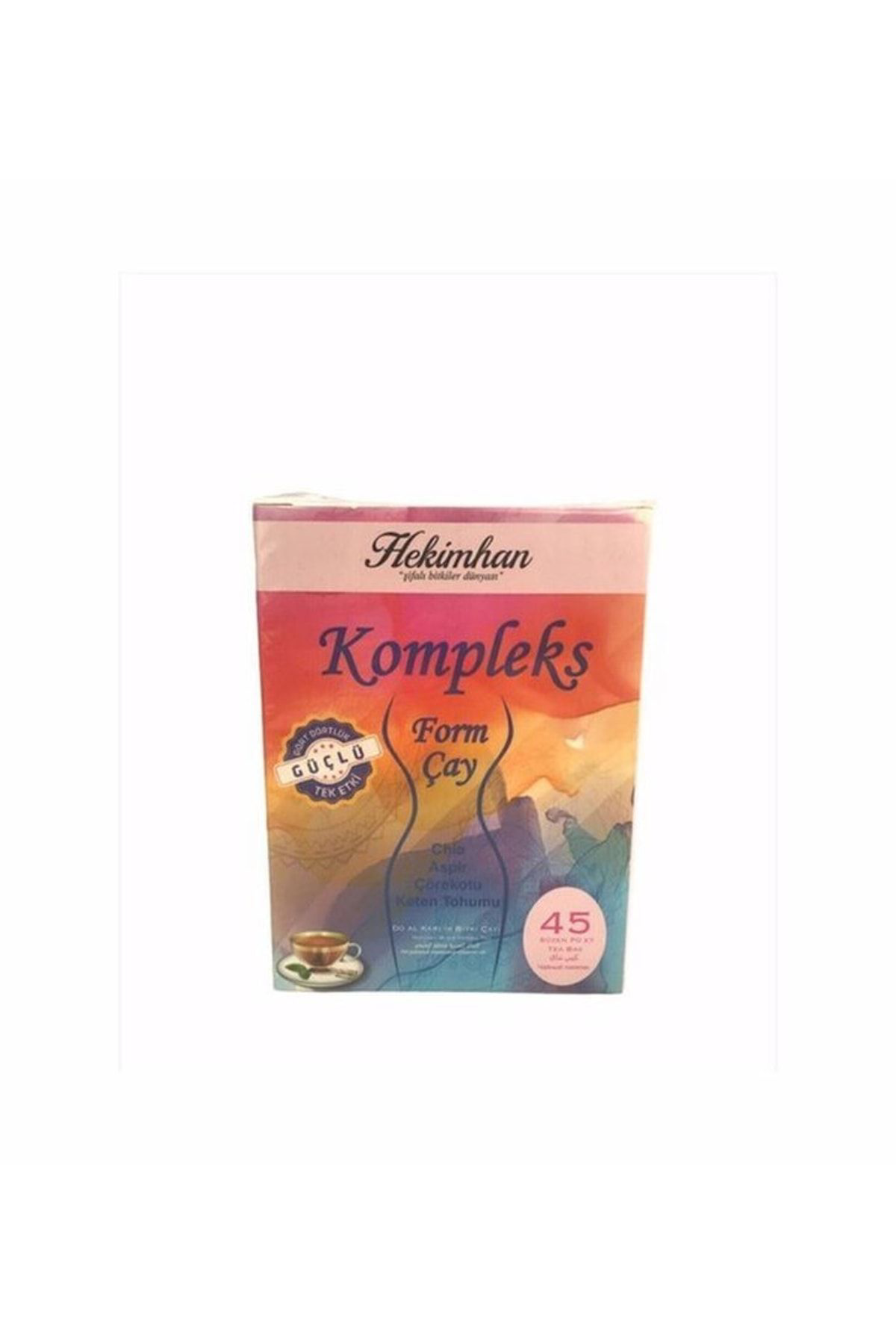 Hekimhan Kompleks Form Çayı Chia Aspir Çörekotu Keten Tohumu 45 S