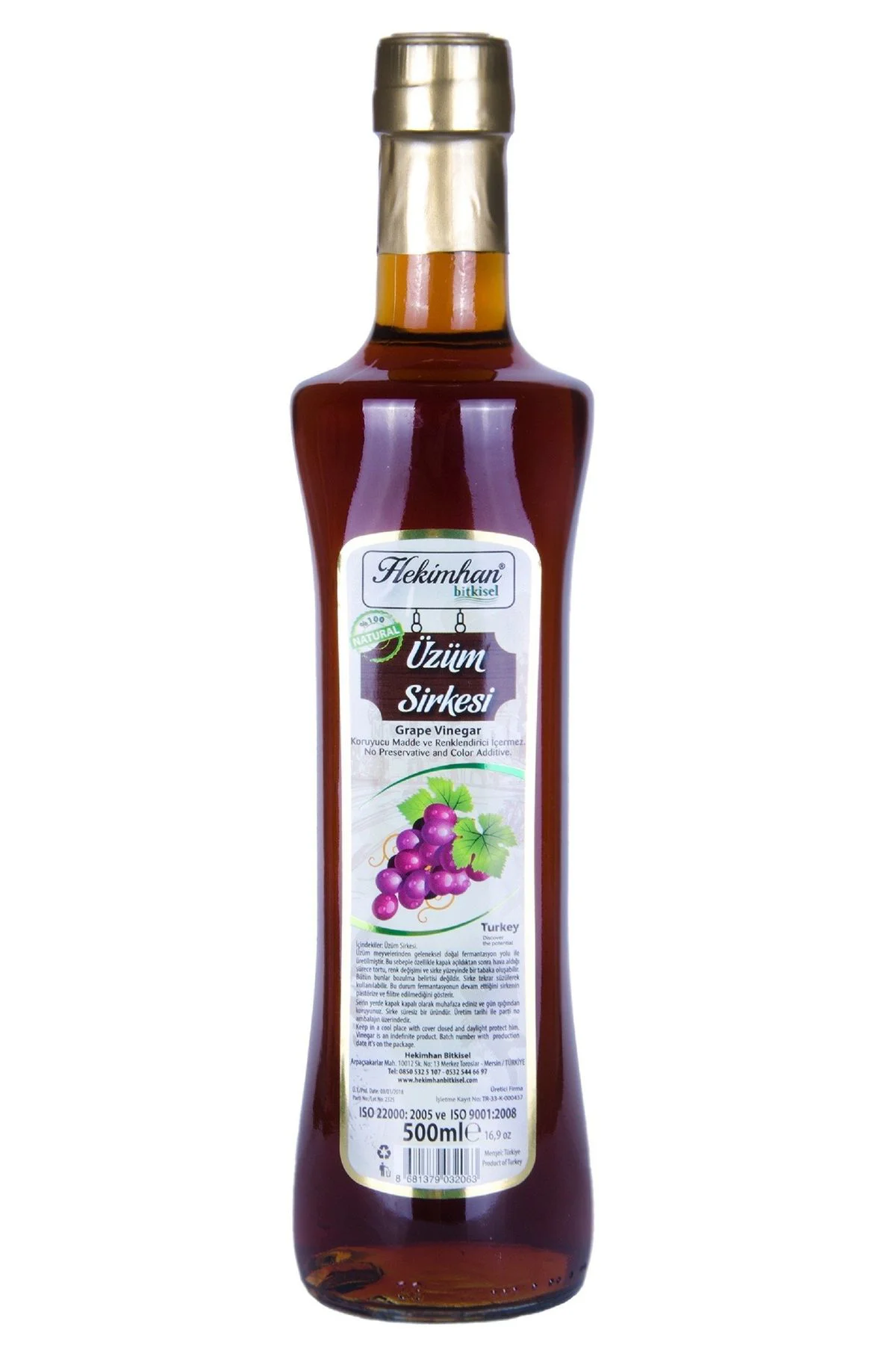 Hekimhan Üzüm Sirkesi - 500 Ml