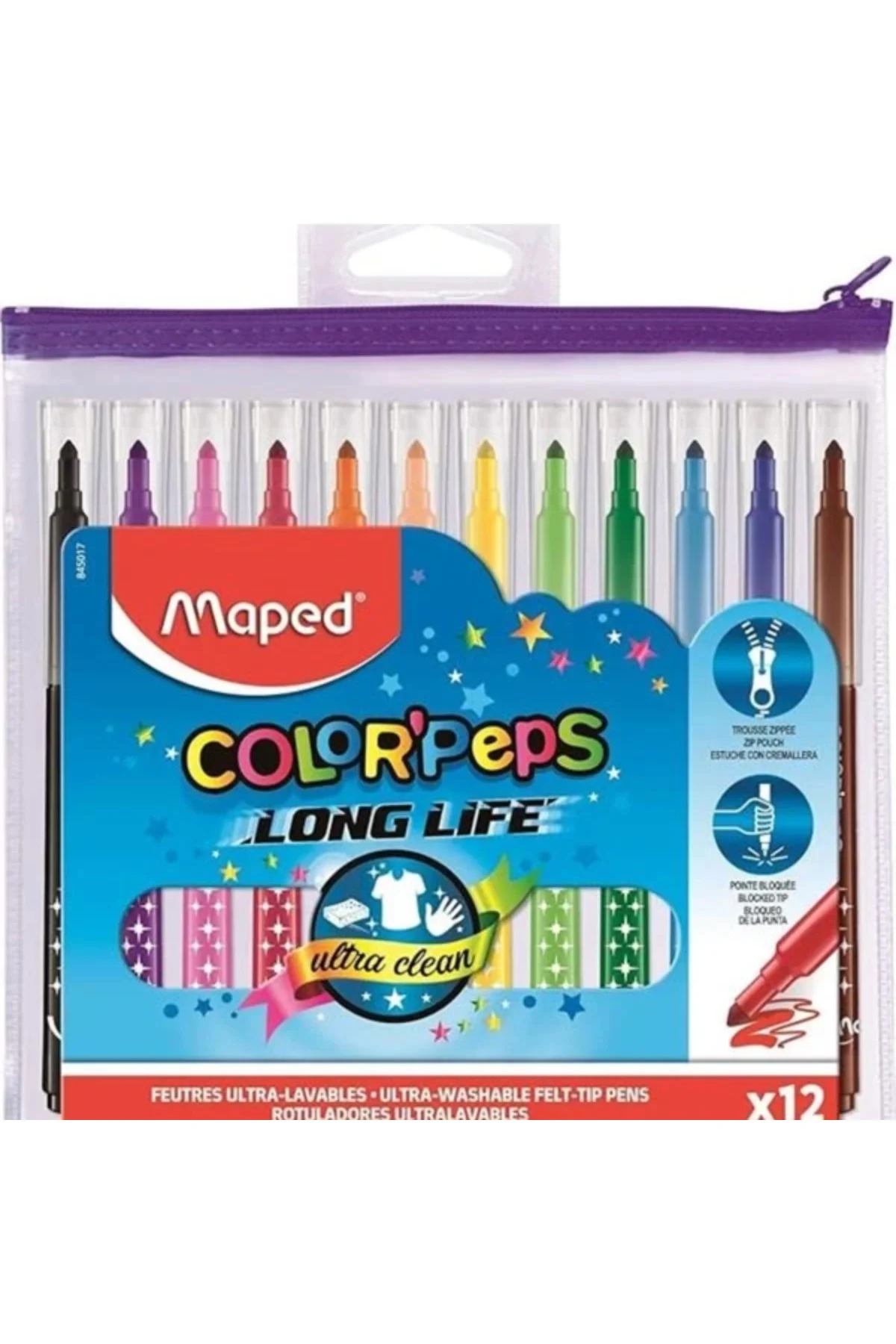 Helix USA LONG LIFE YIKANABİLİR KEÇELİ KALEM 12'Lİ